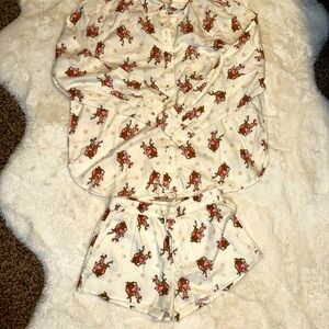 NWT Aerie Christmas pj set. Xs & sm